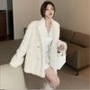 Lamb Plush Imitation Fur Coat Women's Winter New Celebrity Temperament Thickened Coat Light