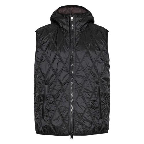 Diesel Mens Logo Quilted Gilet