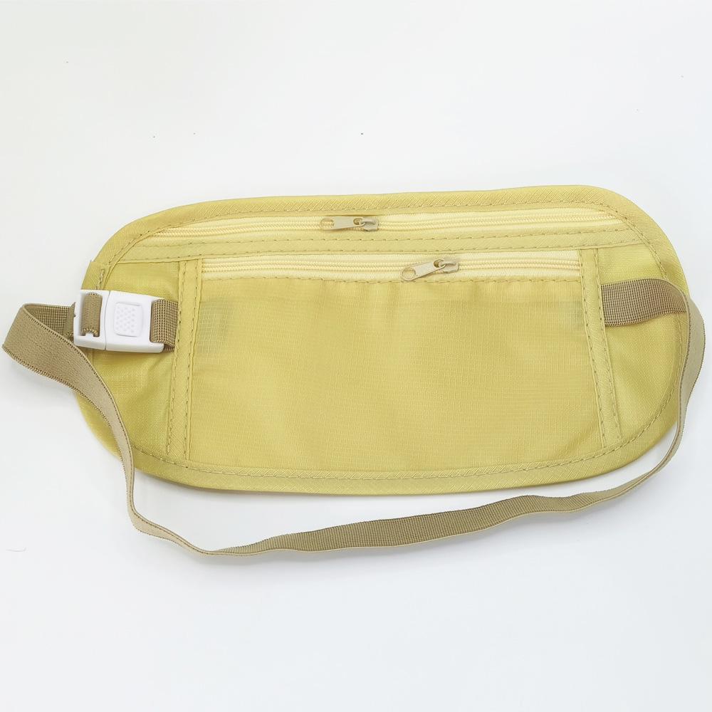 Ultra-Slim Invisible Travel Waist Pack Secure Passport  & Money Holder, Adjustable Belt, Lightweight Nylon Fanny Pack for Running  & Outdoor Activities