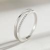 Tancise Classic 925 Sterling Silver Zirkónový prsteň Dámske šperky Svadobný darček na párty
