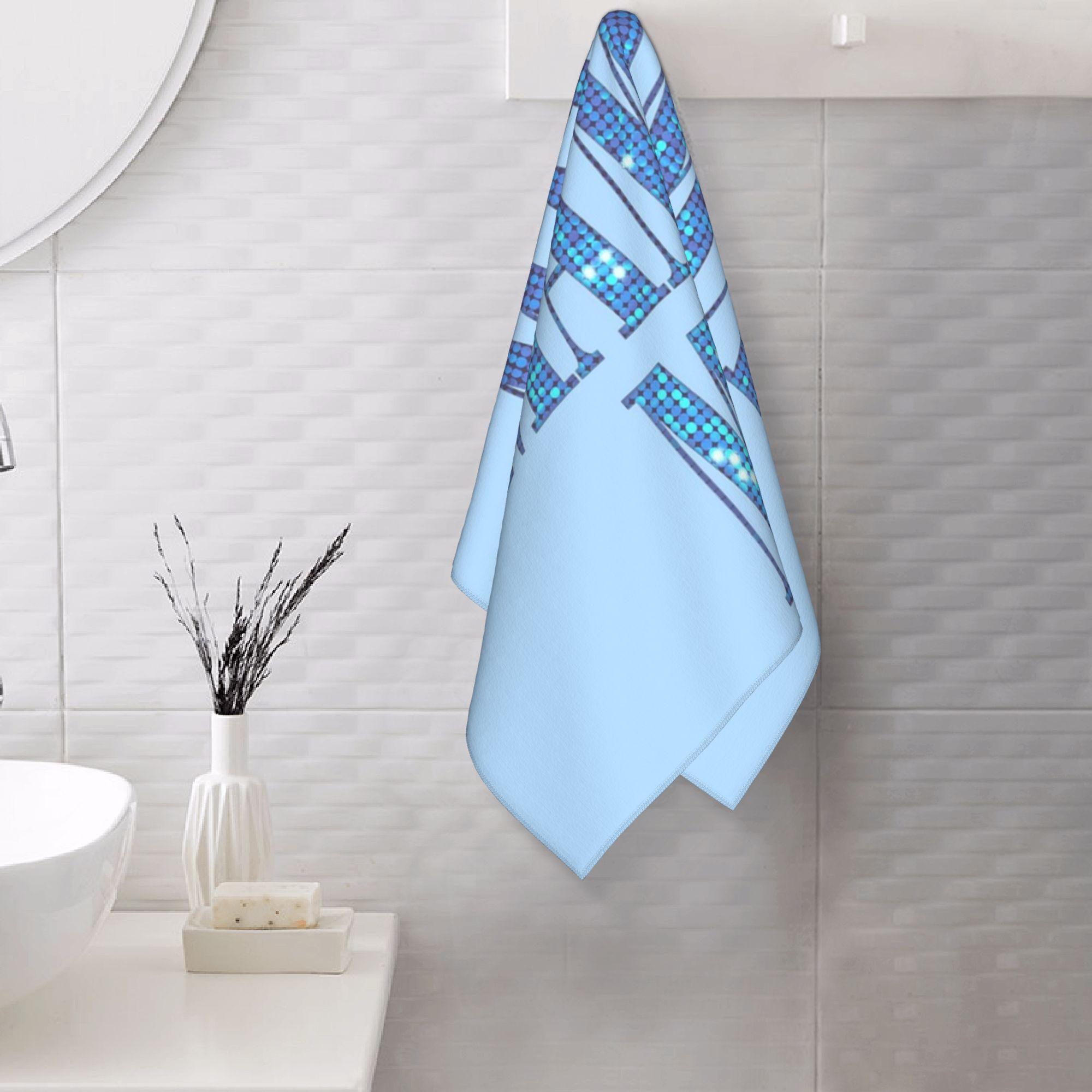 Lang Pattong White Mamma Mia -Disco Soft Face Towel Quick Dry Pool Bath Cotton Towels Breathable