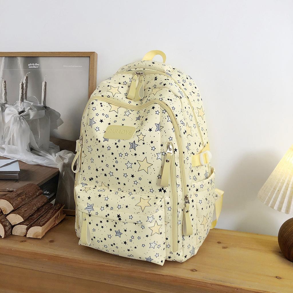 Schoolbag College Light Cute School Bag Junior High School Girl High School Student Backpack College Student Travel Commuter Backpack