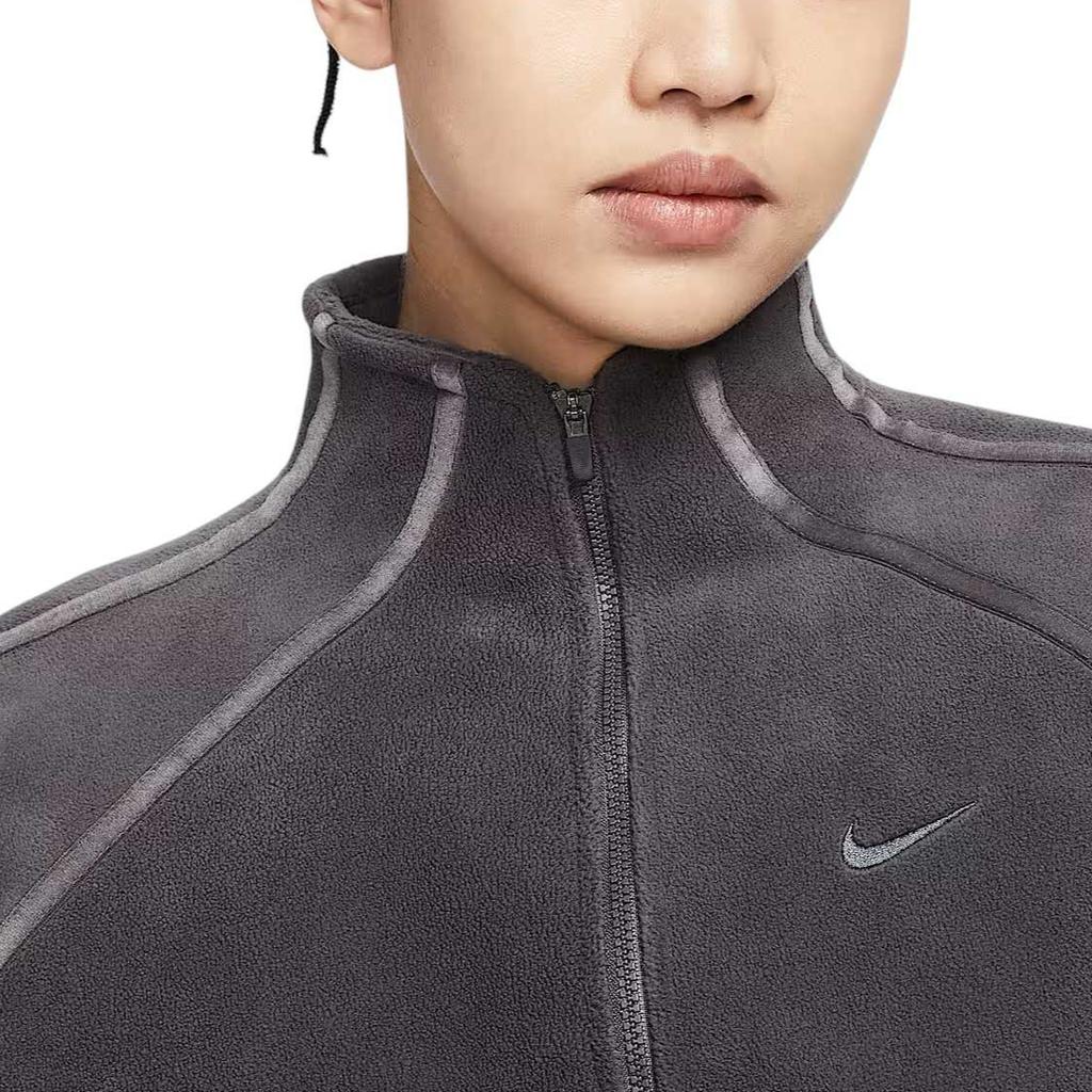 Nike Therma Sweatshirts Women's Thunder Gray/Dark Shadow Stand Collar Moderate Regular HV3716-036