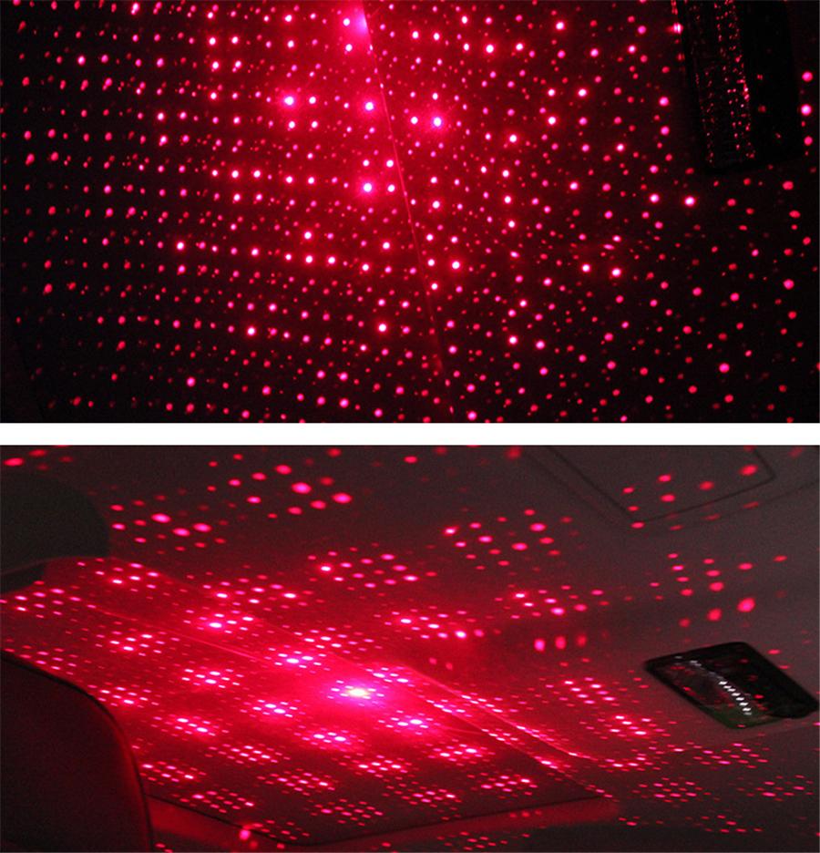 Car Instrument Roof Led Night Light Decoration Atmosphere Starry Lamp Usb Plug