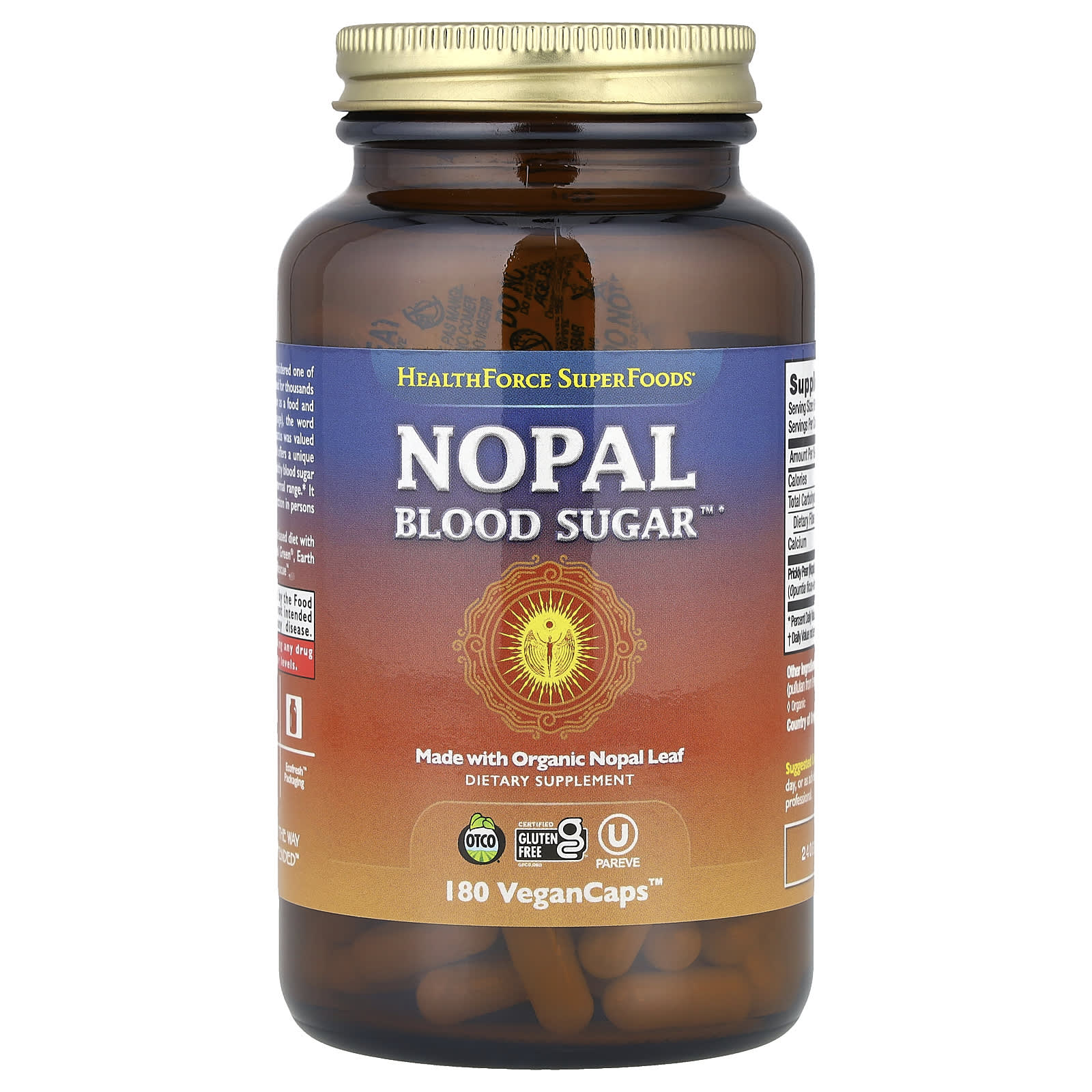 

Nopal Blood Sugar™, 180 Vegancaps™ (500Mg per capsule)