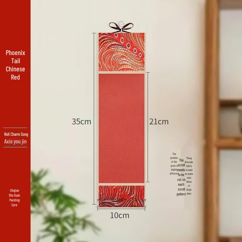

SEE KEAN Blank Chinese Red Hanging Scrolls (10 Rolls)
