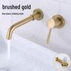 Concealed Wall-Mount Hot/Cold Basin Faucet for Hotel Projects