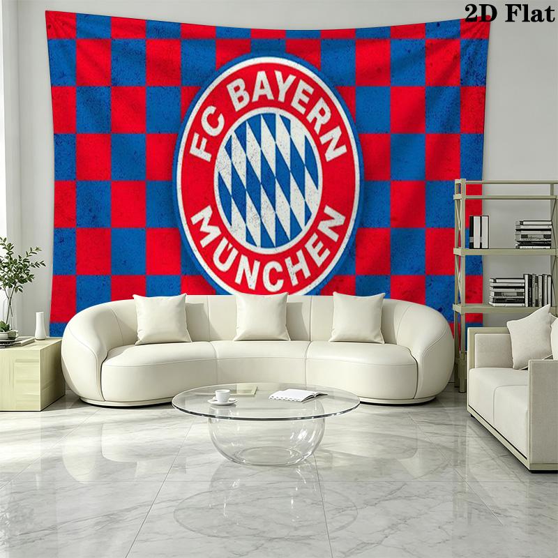 FC Bayern Munich Wall Tapestry Aesthetic Wall Hanging Printed Fabric Blanket Decorative Tapestries for Bedroom Living Room Home Decor