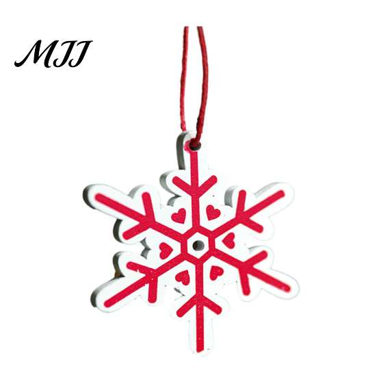 Heart Star Shaped Pendants Christmas Tree Wooden Pendant, Vintage Cartoon Ornament with Lanyards, Family Party Decors Lightweight Pendant for Holiday