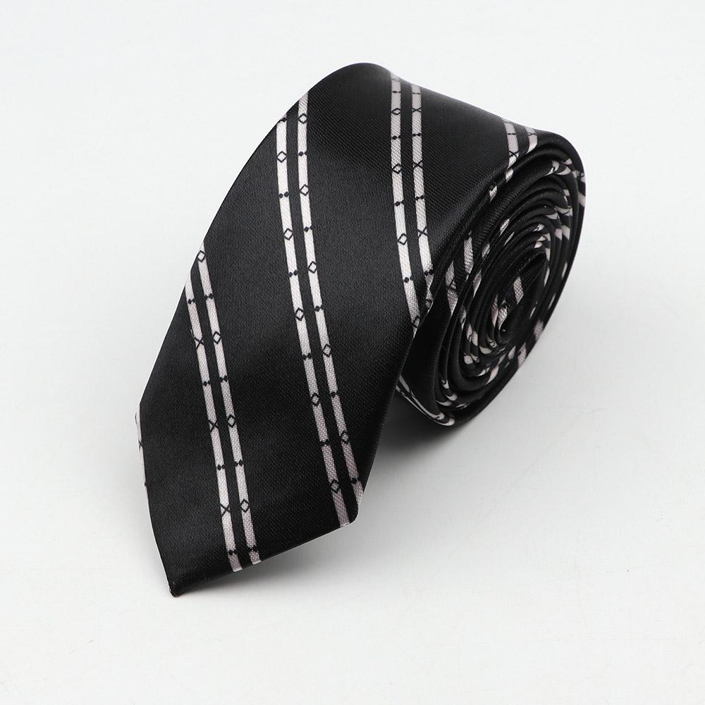 Classic Fashion Men's Skinny Tie Colorful Musical Notes Printed Piano Guitar Polyester 5cm Width Necktie Party Gift Accessory
