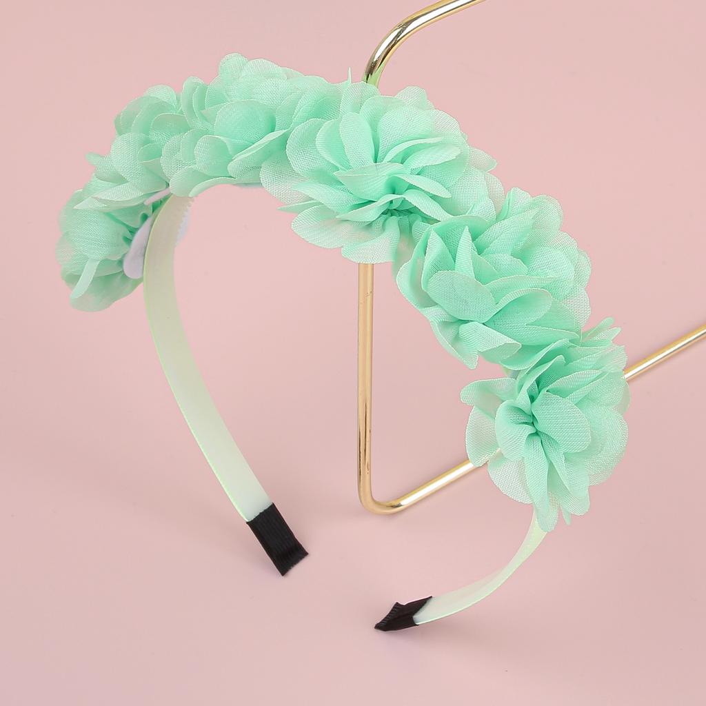 Fashion Chiffon Flower Headbands Plastic Teeth Hairbands Baby Girls Headbands Children Kids Floral Hairband Hair Accessories Set
