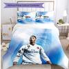 Cristiano Ronaldo Aufdruck Bettwäsche 3-teiliges Set Gemütliches Atmungsaktives Bettbezug-Set als Einweihungs-Feiertagsgeschenk