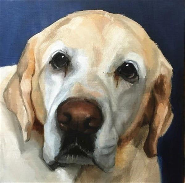 Алмазная вышивка Продажа 5D DIY Алмазная картина Собака Животное Rhinestone Изображение 30x30CM темно серый