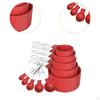 Measuring Cups Spoons Set Compact Mixing for Cooking Home Accessories Black