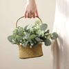 5/15pcs Fake Plants Eucalyptus Leaf Artificial Flowers Basket Vases Home Decor Wedding Bouquets Materials Christmas DIY Gift Box