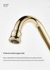 Antique Gold All-Copper 3-in-1 Kitchen Faucet: Hot/Cold Water for Sink & Vegetable Wash Basin, Splash-Proof Design