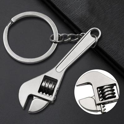 Creative Metal Adjustable Wrench Spanner Tool Key Chain Ring Novelty Keyring