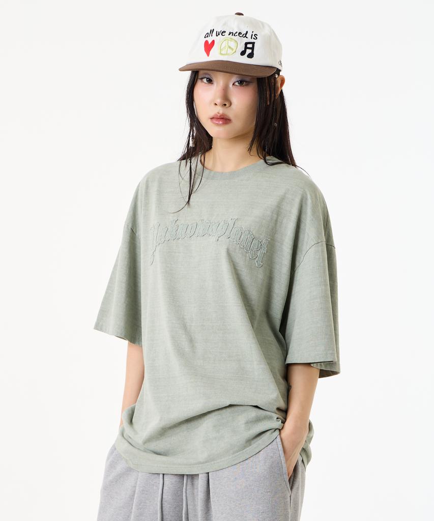 UNKNOWN PLANET Archive Washed Emblem Tea Olive