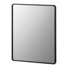 Yamazaki Jitsugyo 10303 Magnetic Bathroom Resin Mirror Square Black W20.6 X D1.4 X H24.6cm Tower Anti-Fog Processed Resin Resin Break-resistant Easy