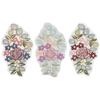 Exquisite Ethnic Style Colored Bead Sequins Embroidered Cloth Stickers Hanfu Cheongsam Horse Face Skirt Clothing Accessories Decorative Accessories