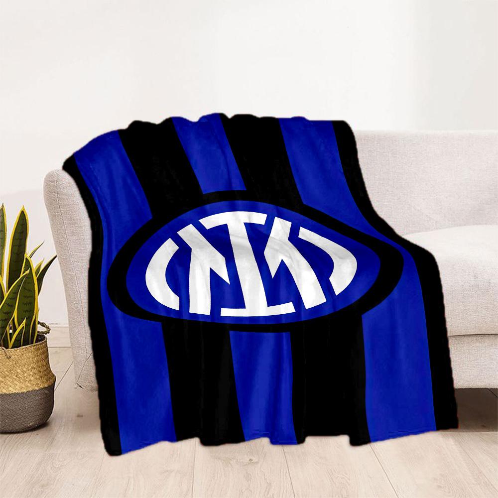 Inter Milan Blanket Durable Comfort Great For Picnics Sofa Chair Four Seasons Multipurpose Stylish Decor Perfect Gift For Relatives And Friends