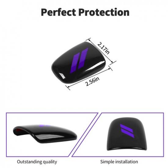 Black&Purple Gear Shift Top Knob Head Cover For Challenger Charger15+Durango18+