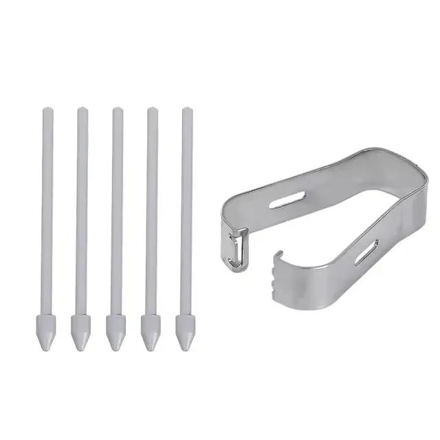 Náhradní hroty pro dotykové pero S Pen s klipem pro Samsung Galaxy S24 S24Ultra Tab S9 S9U S9FE S Pencil Kovový náhradní hrot