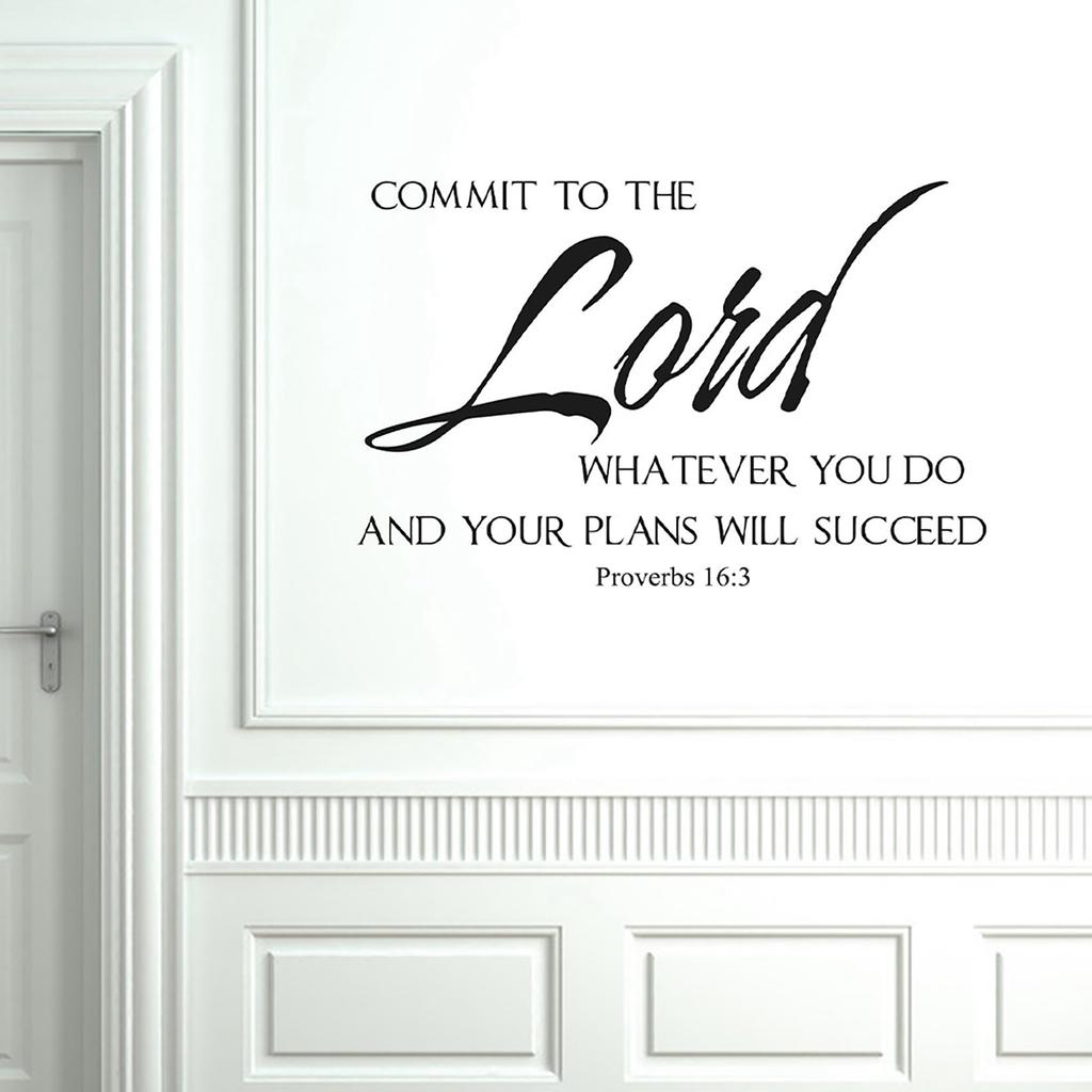 Adhesive Quote Motto Wall Sticker Bedroom Living Room Wall Decal Home Decoration
