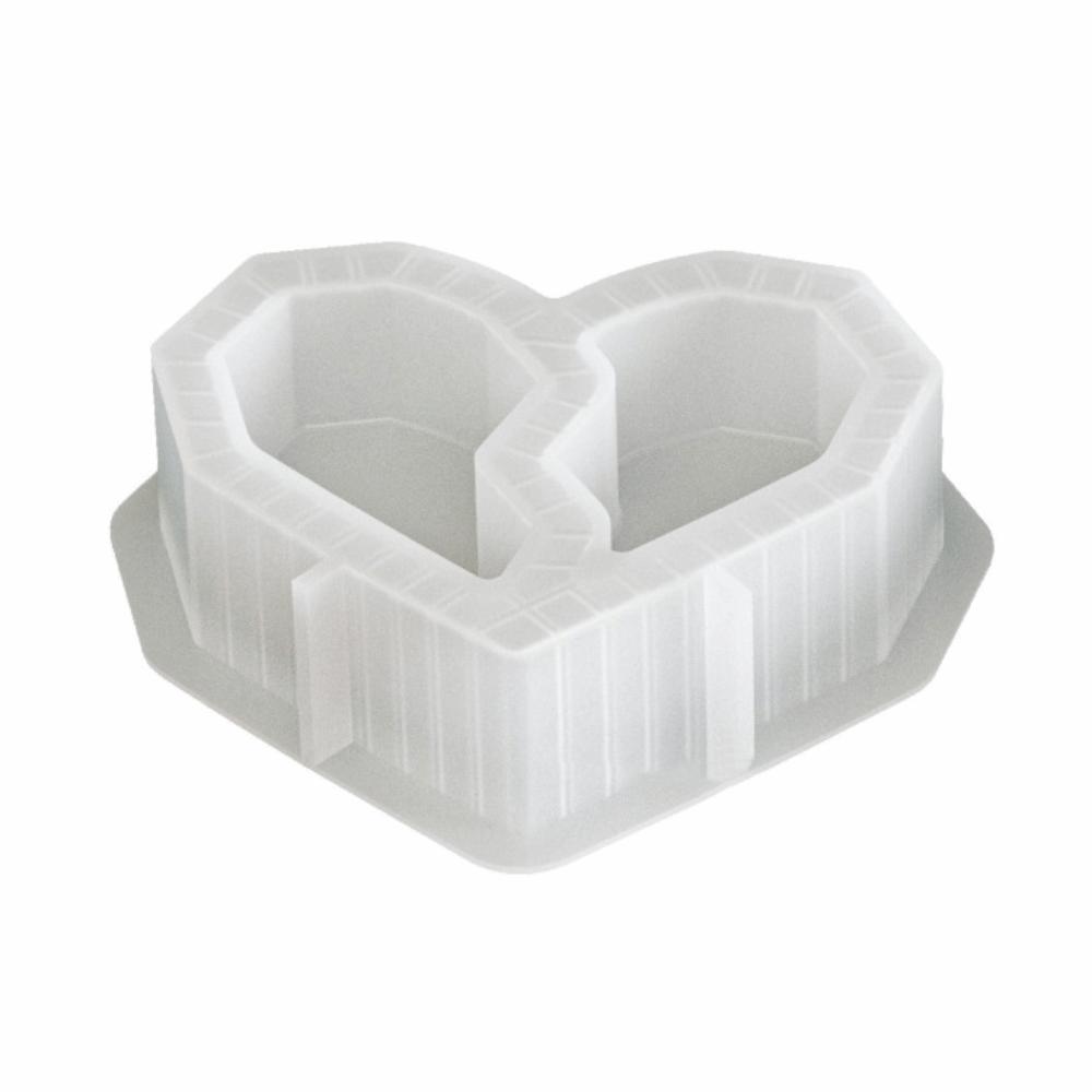 Two Grid DIY Silicone Mold Creative Candle Cup Molds Unique Candlestick Mold  Home Decor