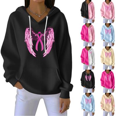 Women's Fashion CasualAngel Printed Pullover Sports Long Sleeve Sweatshirt