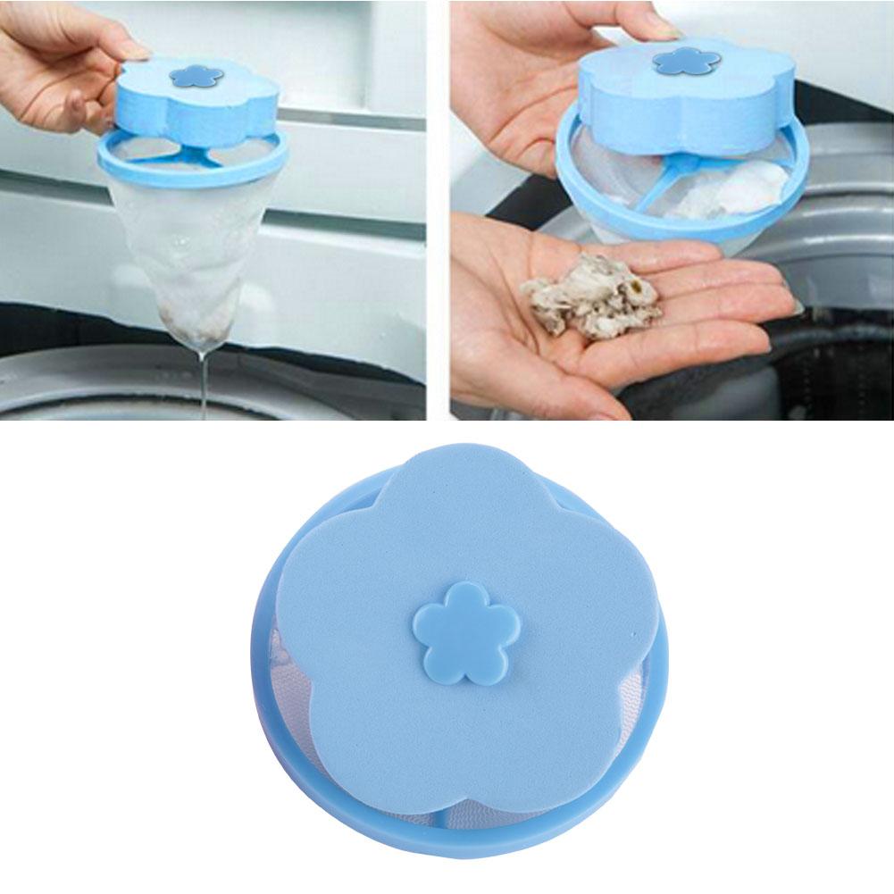 Flower Washing NaMachine Hair Removal Laundry Floating Filter Mesh Bag sy to Cln Pink