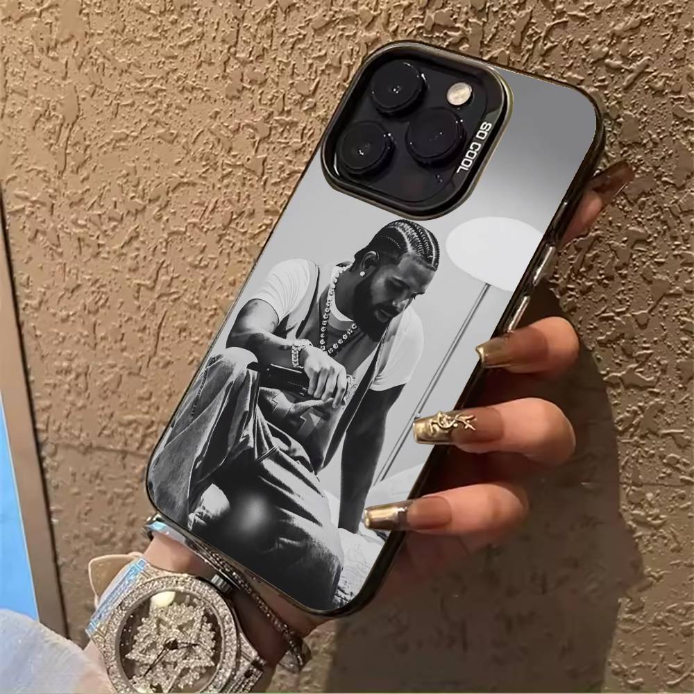 rapper-Drake Phone Case For IPhone17  16 11 12 13 14 15 16 Pro Max Plus Cover Colored Silver Funda Bumber
