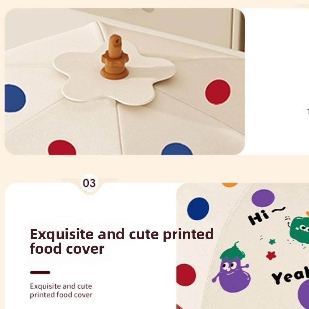 Umbrella Style Vegetable Cover Aluminum Foil Insulation Cover Reusable Dust Cover  Kitchen