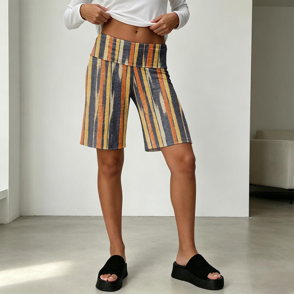 Women's High Waist Wide Leg Shorts Casual Summer Vacation Floral Print Loose Fit Comfortable Beachwear