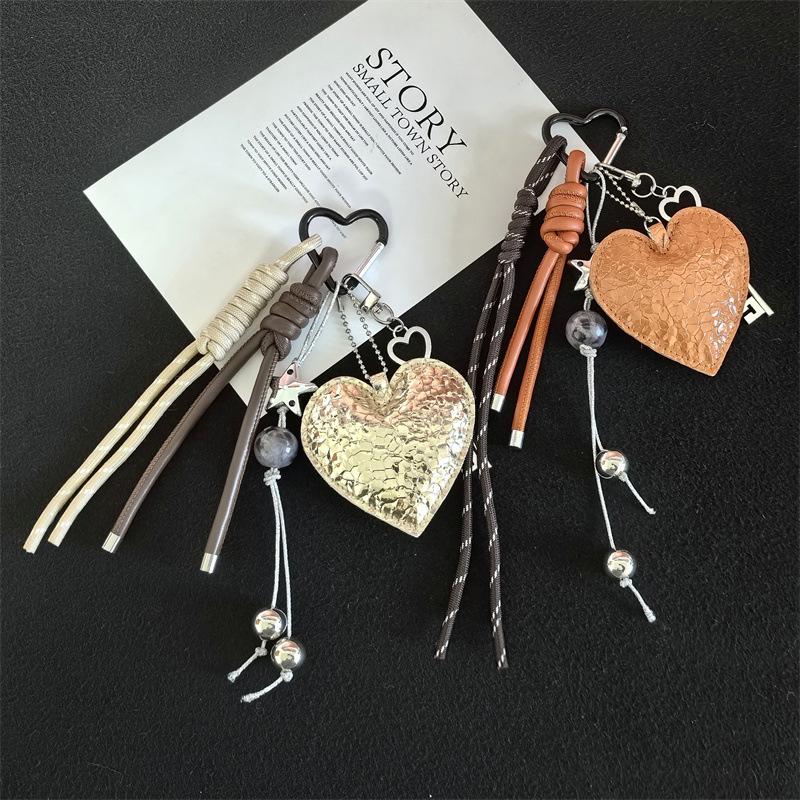 Yogodlns Heart Shape Candy Color Mini Backpack Hanging Handbag Pendant Bag Pendant Bags Accessories