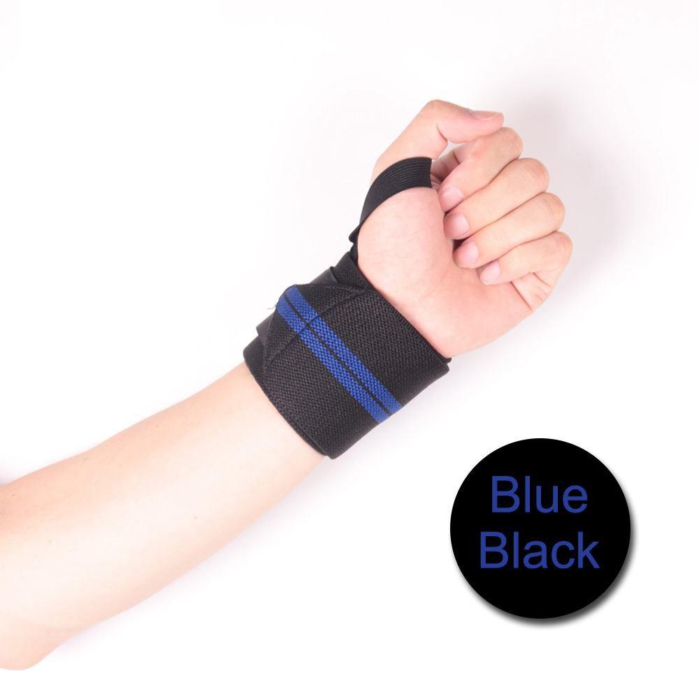 1Pair Wrist Support Braces Elastic Nylon Wristband Bandages For Sports,Weight Lifting, Crossfit, Powerlifting, Strength Training