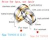 Personalized Name Promised Wedding Rings for Lover Couple Men Women Stainless Steel Engagement Party Gifts