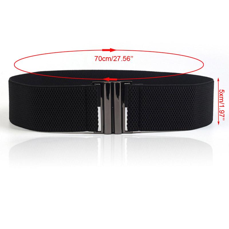 

Women Elastic Belt Women Band Wide Belts Down Coat Waist Belt Female Buckle Cummerbands Waistband Corset Decoration Accessories