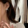 Bows Pearl Necklace Simple Simple Bow Accessories New Retro Simple Bow Earrings