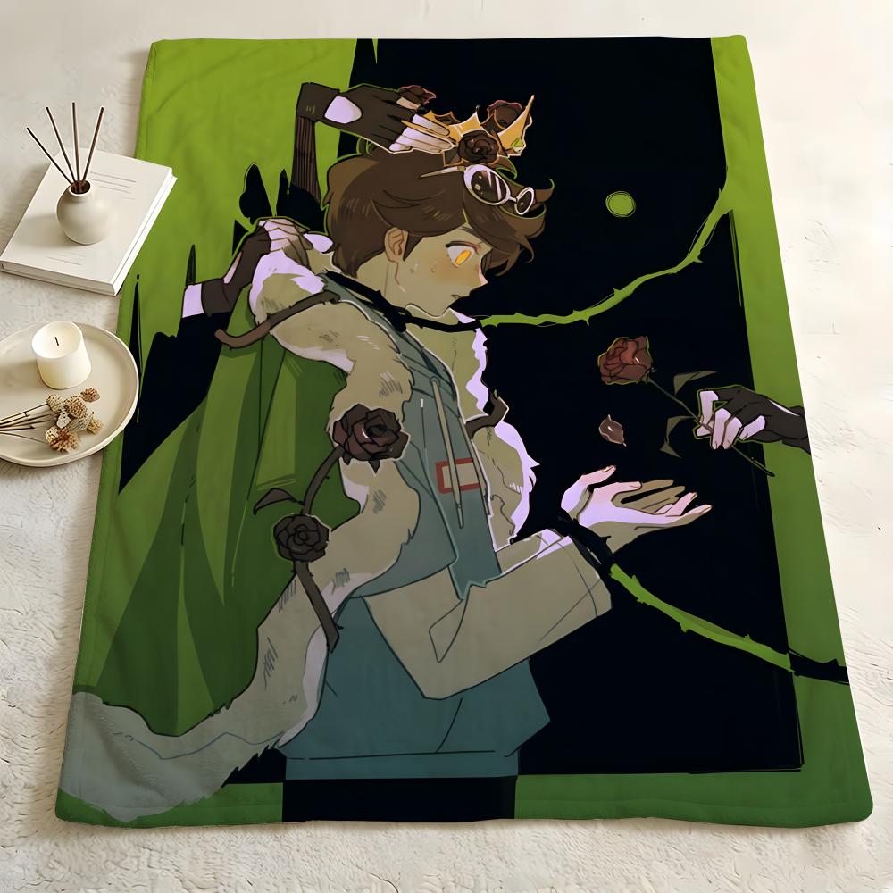 Illustration D-DFC Throw Flannel Blanket Skin Soft Suitable for Sofa Living Room Bed Travel and Gifts