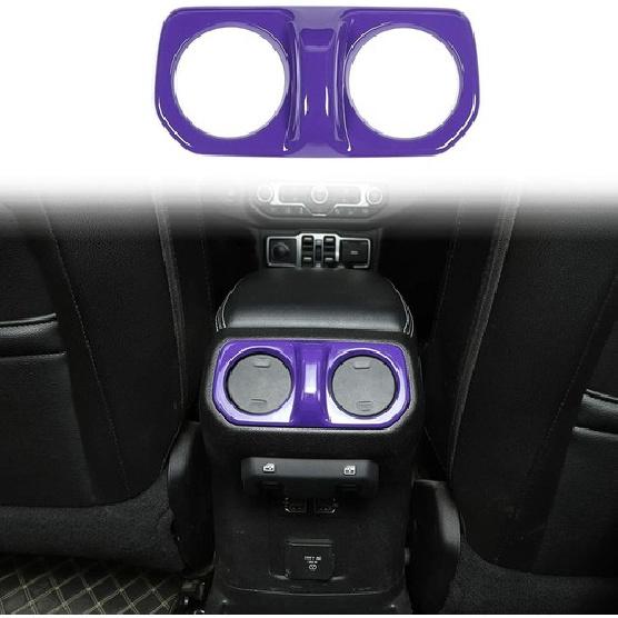 Lila Dekor-Zierleiste für die hintere Klimaanlagen-Lüftungsöffnung für Jeep Wrangler JL JT 2018+