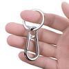 4Pcs Metal Carabiner Shape Key Ring Keyring Carabiner Clip Keychain Holder Clips Hook Holder Organizer for Car Keys Finder Amagi