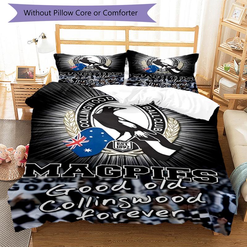 3pcs Football Team (29) Design Cover Set - HD Printed Bedding with 1 Cover and 2 Pillowcases - Perfect for Home and Dorm Decor
