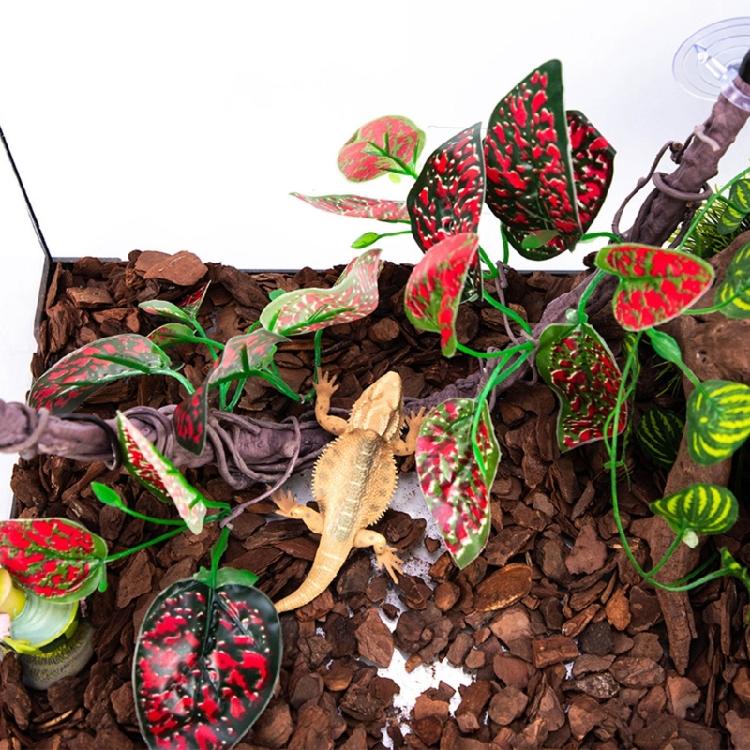 Realistic Vine Decoration for Reptiles Terrariums Natural Cave Habitat Decors Climbing Plant Hammock Hideouts Cave