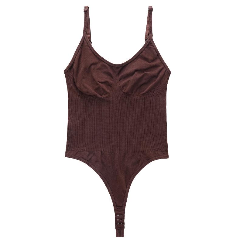Damen Europäischer & Amerikanischer Verstellbarer Träger Bauchkontrolle Bodysuit String