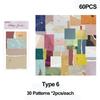 30 Pcs Scrapbooking Tissue Paper Onion Skin Kraft Paper Scrapbook Decoration Special Material Floral Collage DIY Crafts Supplies