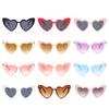 Fashion Pink Love Heart UV400 Sunglasses Women Vintage Big Frame Cat Eye Sun Glasses Sexy Goggle