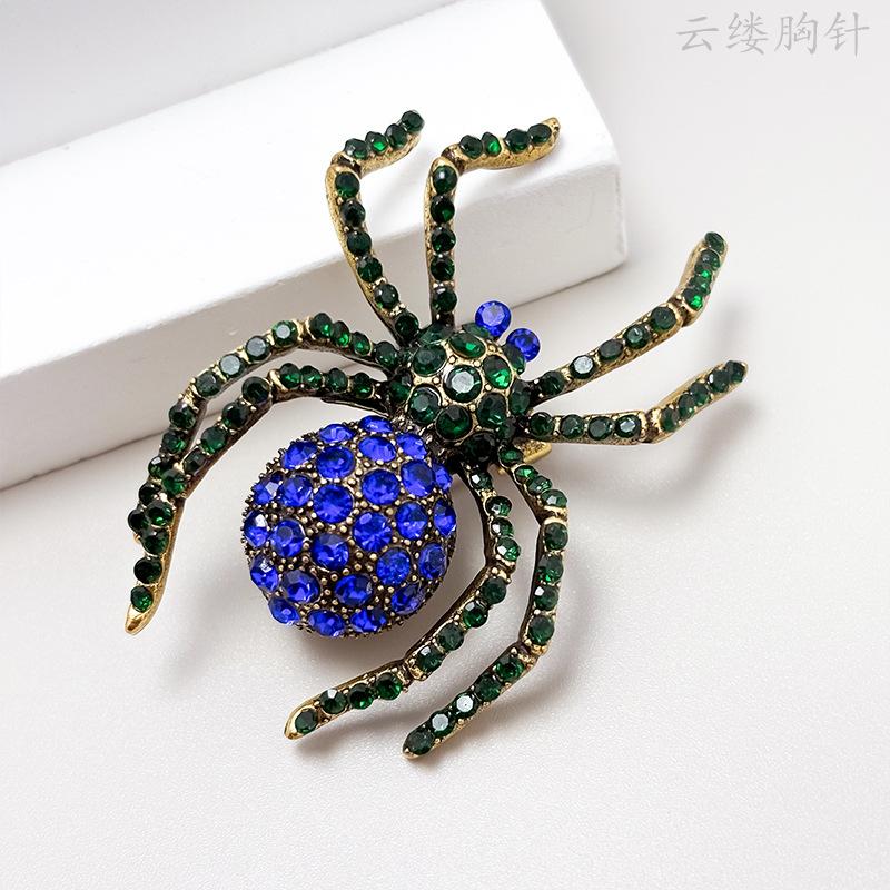 

Retro And Personalized Studded Diamond Brooch One Size