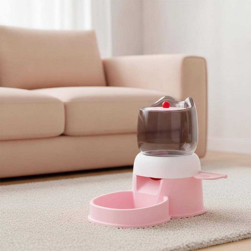 Press Pet Feeder, Compact, With