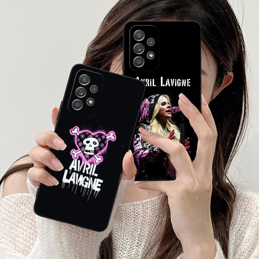 Avril Lavigne Matte TPU Mobile Phone Case for Samsung Galaxy M55 54 42 35 34 33 32 23 22 15 14 13 12 F55 5G Colorful Cover